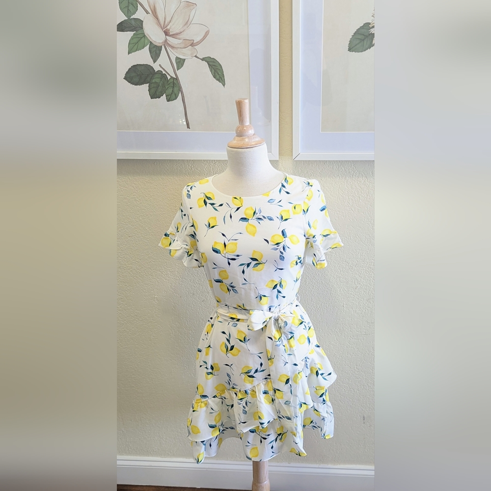 Banana Republic Lemon Pattern Dress